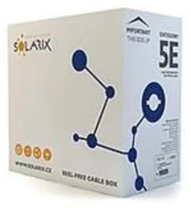 Solarix instalační kabel CAT6A STP 500m / vnitřní instalace / LSOH plášť / stíněný / cívka / oranžová
