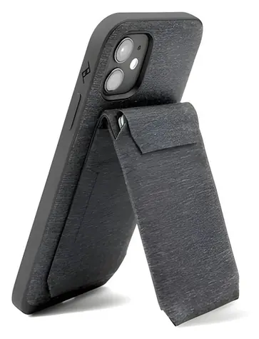 Peak Design Mobile Wallet Stand tmavě šedá / Peněženka na telefon / se stojánkem