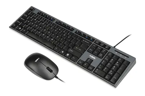 IBOX IKMS606 černá / Sada klávesnice a myši / drátová / USB / 800 DPI / membránová