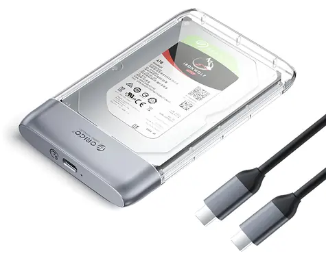 Orico TX25C3 transparentní / Box pro HDD/SSD / 2,5