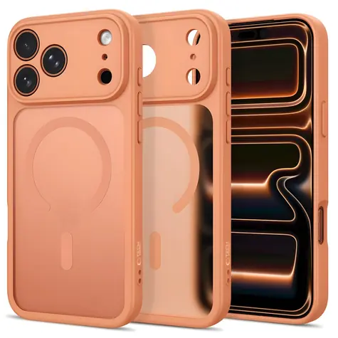 Tech-Protect BasicMag MagSafe matná oranžová / Kryt / Apple iPhone 17 Pro, 18 Pro / MagSafe