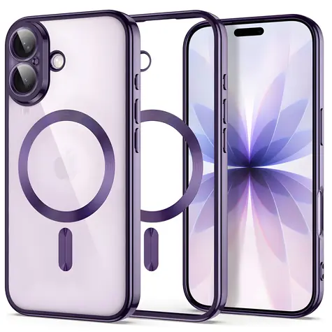 Tech-Protect MagFlex průhledná fialová / Kryt / Apple iPhone 17 / MagSafe