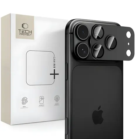 Tech-Protect Camfull Fit+ černá / Ochranný kryt fotoaparátu / Apple iPhone 18 Pro Max