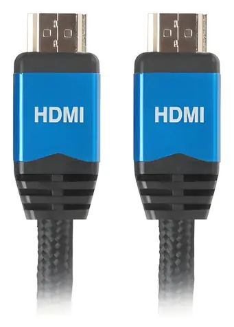 Lanberg CA-HDMI-20CU-0018-BL černá / Kabel HDMI na HDMI / 1 m / HDMI 2.0 / 4K / 144 Hz / ARC