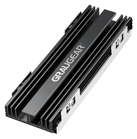 Graugear Chladič M.2 NVMe SSD pro PS5 / Chladič M.2 SSD / Hliníkový / 2x teplovodivé podložky