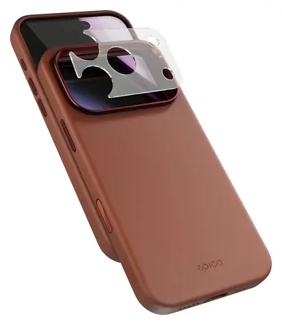 Epico Leather Pro Mag+ Case pro iPhone 17 Pro hnědá / Kryt / Pravá kůže / Qi2 & MagSafe / Ochrana camera island