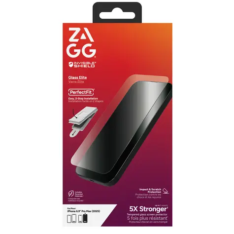 ZAGG Glass Elite / Ochranné sklo / Apple iPhone 17 Pro Max / ClearPrint / EZ Apply
