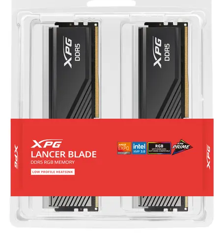 ADATA XPG Lancer Blade RGB 64GB (2x32GB) černá / Paměť RAM / DDR5 / 6000MHz / CL30 / AMD EXPO / XMP 3.0