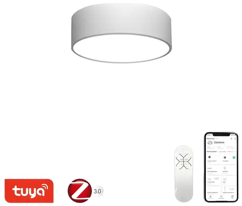 Immax NEO RONDATE SLIM SMART bílá / Stropní svítidlo / 25 cm / 18 W / Zigbee 3.0 & TUYA
