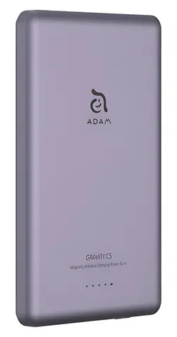 Adam Elements Gravity C5 fialová / Powerbanka / Magnetické bezdrátové nabíjení / 5000 mAh