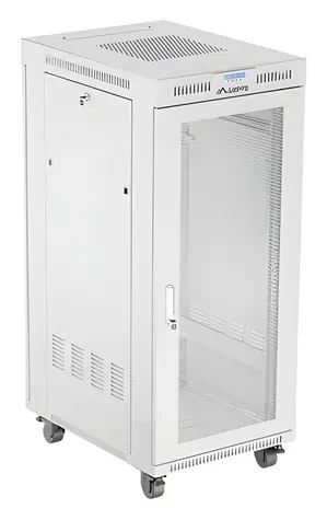 Lanberg Rack 27U/600x800 šedá / Stojanový rozvaděč / 19