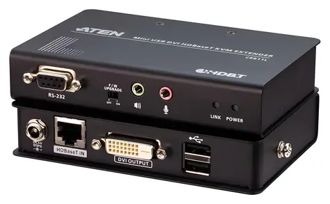 ATEN CE611 / KVM extender / DVI / USB / HDBaseT / 1920x1200 / 100m