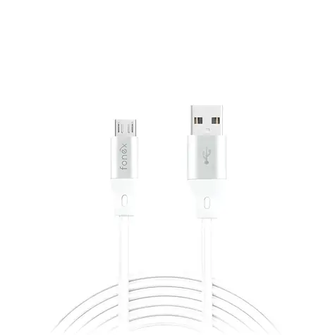 Fonex Speed Charge bílá / Nabíjecí kabel / USB-A - Micro USB / 10 W / 1 m