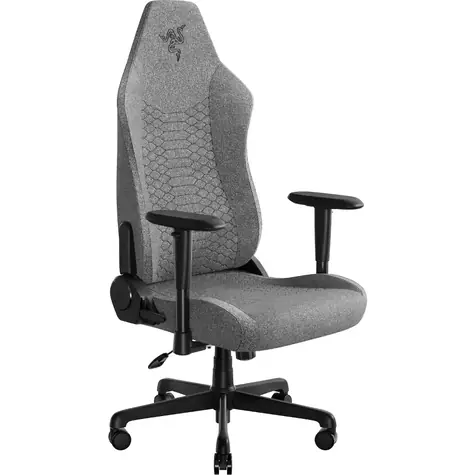 Razer Iskur V2 X světle šedá / Herní židle / Látkový potah / nosnost 136 kg / 2D područky
