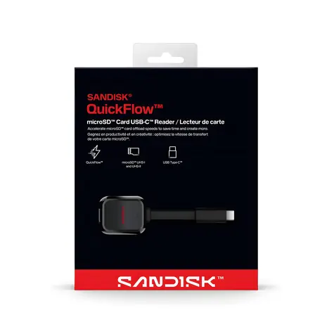SanDisk QuickFlow microSD / Čtečka karet / USB-C