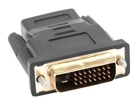 Adaptér HDMI (F) - DVI-D (M) 24+1 Dual Link černá / Redukce / Pozlacené konektory / Max. 1920 x 1080 px
