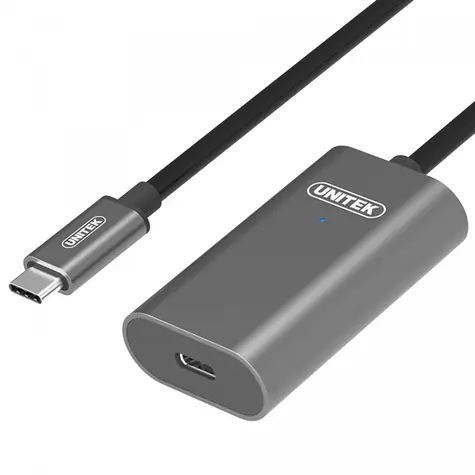 Unitek Kabel USB-C - USB-C černá / Kabel / USB-C (M) - USB-C (M) / 5 m
