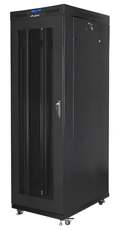 Lanberg Rack 27U černá / Stojanový rozvaděč / 19