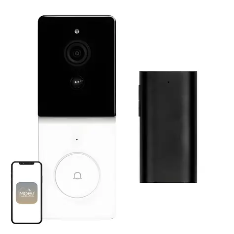 MOES WDB-TY-B20 / Videozvonek / 1080p / Wi-Fi / RF 433 MHz / IP65 / bateriový