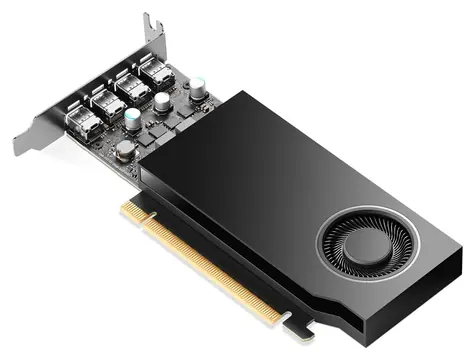 HP NVIDIA RTX A400 4GB / Grafická karta / GDDR6 / 64bit / PCIe 4.0 x8 / 4x mini DisplayPort