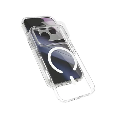 Epico Hero Mag+ Case transparentní / Kryt na iPhone 17 Pro / Qi2 & MagSafe kompatibilní / crossbody úchyty
