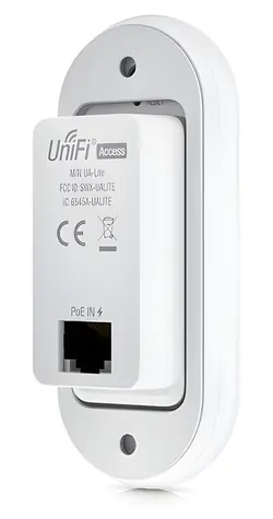 Ubiquiti UniFi Access Reader Lite stříbrná / Přístupový systém / NFC čtečka / PoE / Bluetooth / IP54
