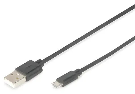 Digitus DB-300127-010-S / USB kabel / USB-A - Micro USB-B / USB 2.0 / 1 m