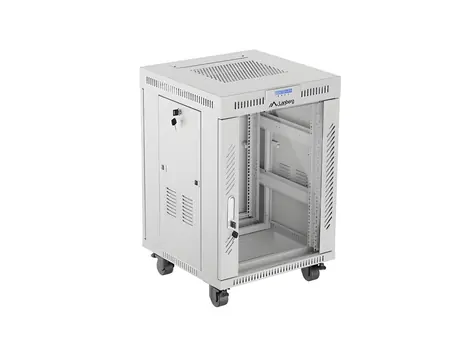 Lanberg Rack 15U/600x600 šedá / Stojanový rozvaděč / 19