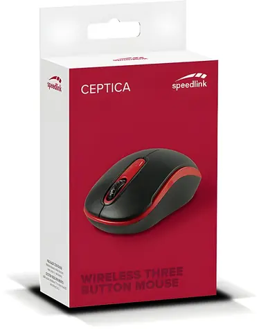 Speed Link CEPTICA černo-červená / Myš / Bezdrátová / 1600 dpi