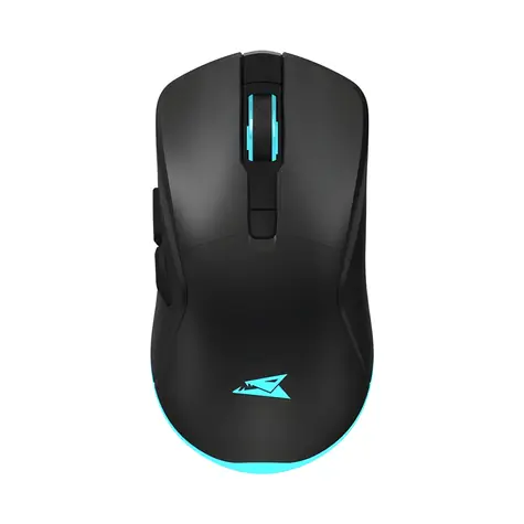 Baracuda Turtle černá / Herní myš / Bezdrátová / 3200 DPI / RGB / 6 tlačítek / USB nano přijímač
