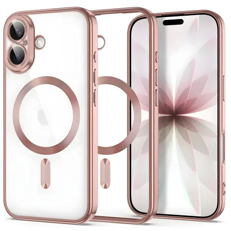 Tech-Protect MagFlex průhledná růžová / Kryt / Apple iPhone 17 / MagSafe