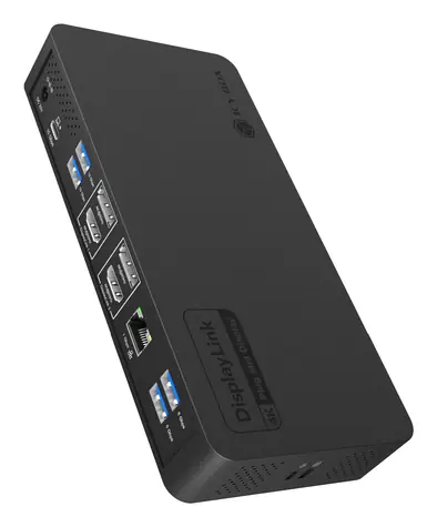 Icy Box Heart Dock 2255 černá / Dokovací stanice / USB-C / 2x HDMI / 2x DP / RJ-45 / 96 W PD