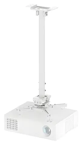 Neomounts CL25-550WH1 bílá / Stropní držák pro projektor / 74,5-114,5 cm / do 35 kg / 360° otočení