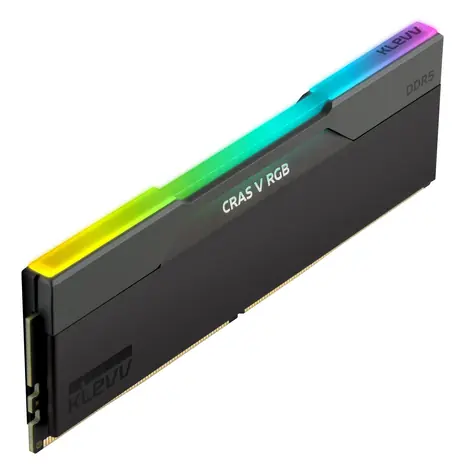 Klevv CRAS V RGB černá / Paměť RAM / DDR5 / 32GB (2x16GB) / 6400MHz / CL30