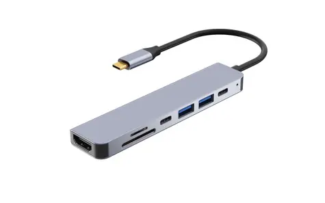Dokovací stanice IUH3SL4K stříbrná / Dokovací stanice / USB-C / HDMI 4K30Hz / USB PD 100W / čtečka karet