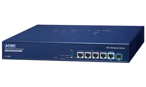PLANET Enterprise Dual 10G Security Gateway / Bezpečnostní brána / 10G WAN/LAN / 10G SFP+ WAN/LAN / IDS/IPS