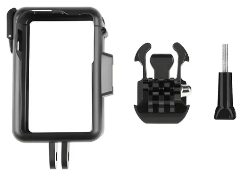 Puluz PU883B černá / Držák / DJI Osmo Action 5 Pro, 4, 3 / Cold shoe / Otevřený ochranný rám