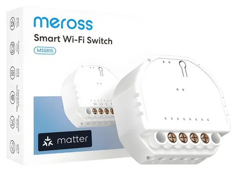 Meross MSS815MA-UN 4 ks / Chytrý vypínač / Wi-Fi / Matter / Zapuštěná montáž