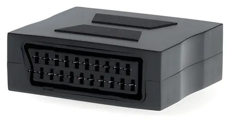 Nedis SCART adaptér černá / Redukce / SCART zásuvka - SCART zásuvka / poniklovaný / přímý
