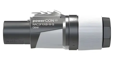 Neutrik powerCON šedý / Konektor / s přerušením obvodu / šroubovací svorky / 6-12 mm