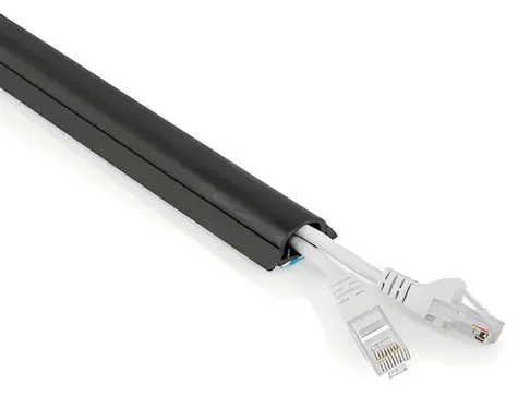 Nedis Kabelový kanál černá (CMDT3312BK1000) / Kabelový kanál / Max. tloušťka kabelu 12 mm / PVC / 1 ks