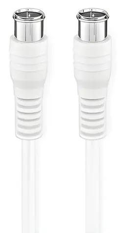 Nedis F Quick kabel pozlacený bílá / Kabel / F Quick - F Quick / 75 Ohm / 50 dB / dvojité stínění / 2 m