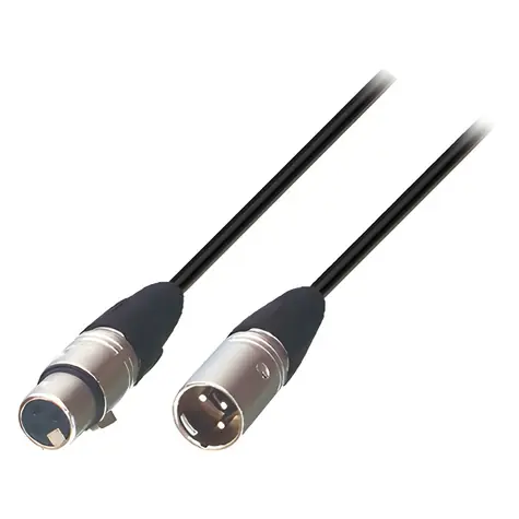 Tasker Repro kabel XLR 3pin (M) - XLR 3pin (F) černý / Audio kabel / 3 m / OFC stíněný