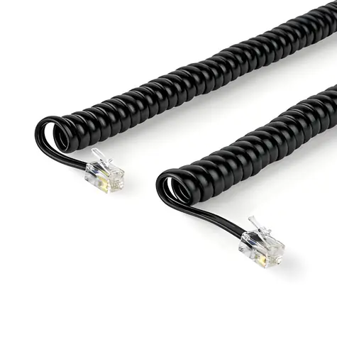 Nedis telefonní kabel RJ10-RJ10 černá / Telefonní kabel / kroucený / 5 m
