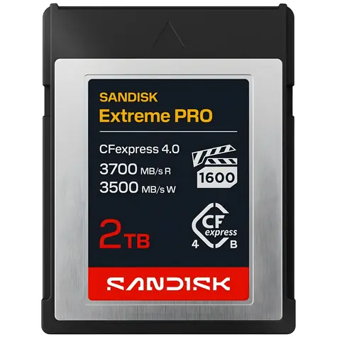 SanDisk Extreme PRO CFexpress 2TB / Paměťová karta / Type B / čtení: až 3700 MB/s