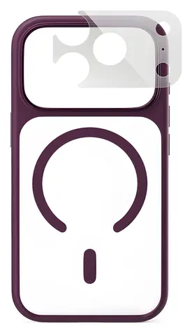 Epico HeroMatte Pro Mag+ Case iPhone 17/18 Pro tmavě fialová / Kryt / Qi2 & MagSafe kompatibilní / Camera Island