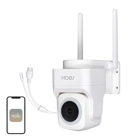 MOES WCM-B66 / Venkovní IP kamera / 3 MP / Wi-Fi / LAN / IP65 / microSD