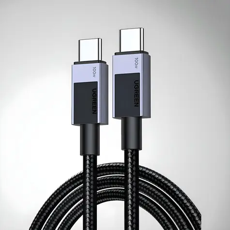 Ugreen L512 hvězdně šedá / Kabel USB-C - USB-C / PD 5A / 1m / 480 Mbps