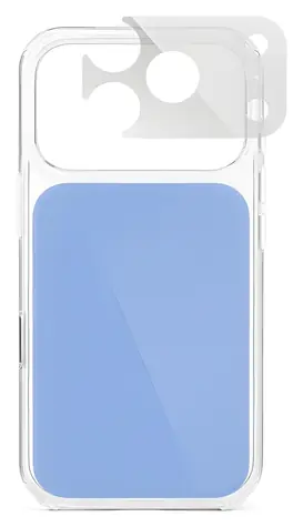 Epico Tile Mag+ Case světle modrá / Kryt na iPhone 17/18 Pro / Qi2 & MagSafe kompatibilní / crossbody popruh