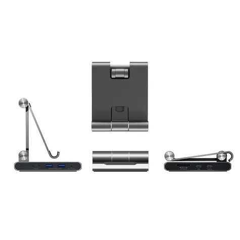 J5Create stojánek s dokem pro iPad Pro Space Grey / Stojánek / HDMI / 2x USB 3.2 Gen2-A / nabíjení 20 V